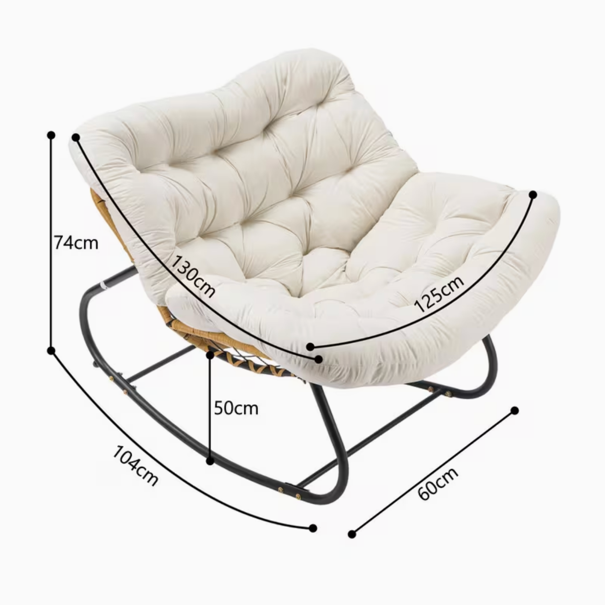 LOGAN™ - Relax Egg Rocking Chair - Indoor & Outdoor